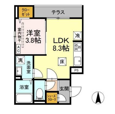 DPaina Kannon(ダイワリビング)の間取り