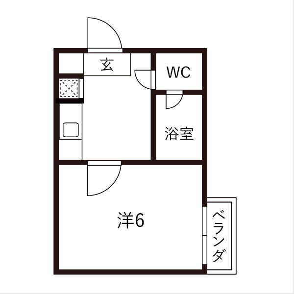 タウンコート中村の間取り