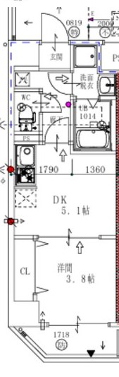 ARCA九条の間取り
