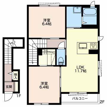 メゾンAmiの間取り