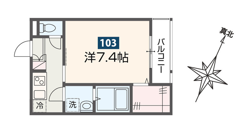 MELDIA原当麻Ⅱの間取り