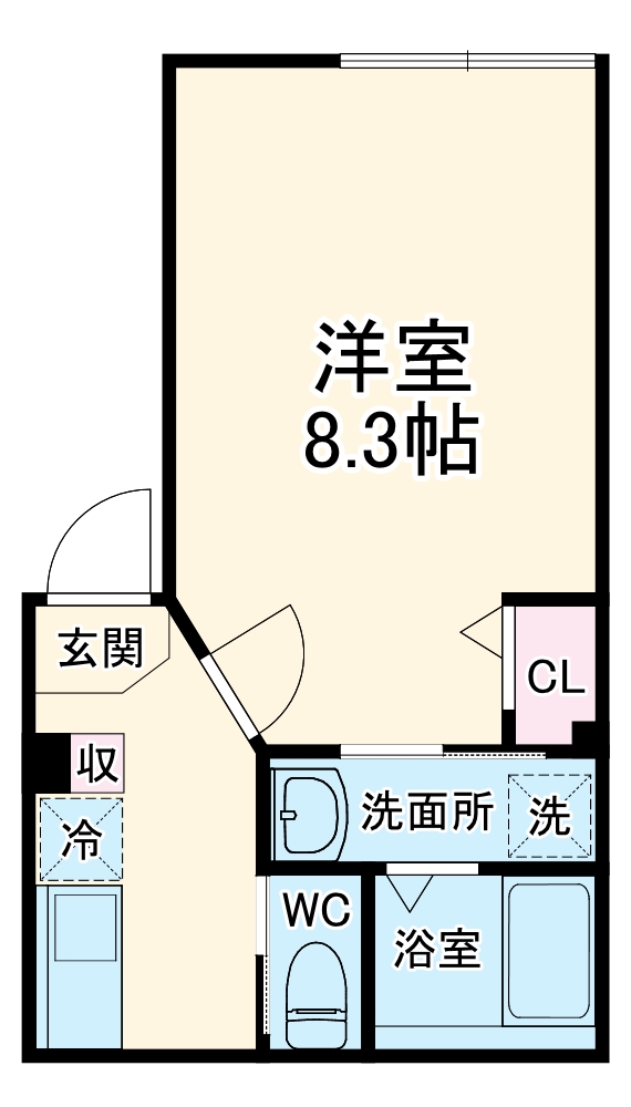 ベイルームセレナローゼの間取り