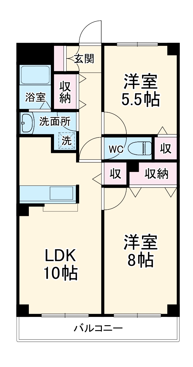 グレースコート鶴ヶ島の間取り
