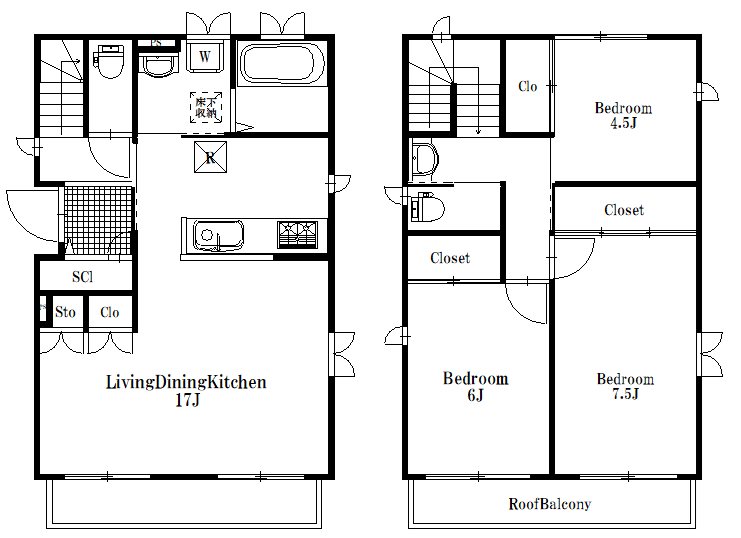 高野台三丁目戸建の間取り