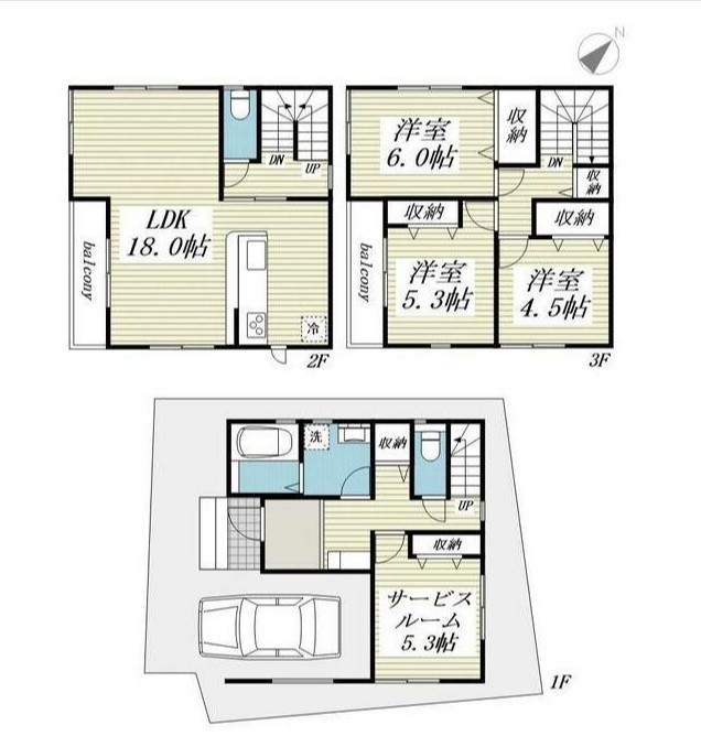 Sumai-toさいたま市岩槻区本町01の間取り