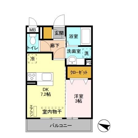 エヴァ―ラスティング千葉の間取り