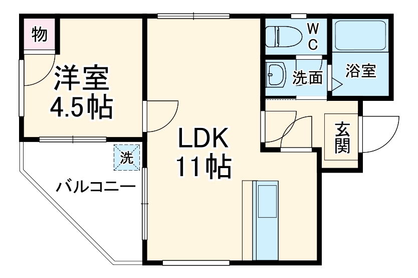 ハイツハーモニーの間取り
