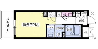 綱島西の完工年月(2005年3月)築の賃貸マンションの間取り