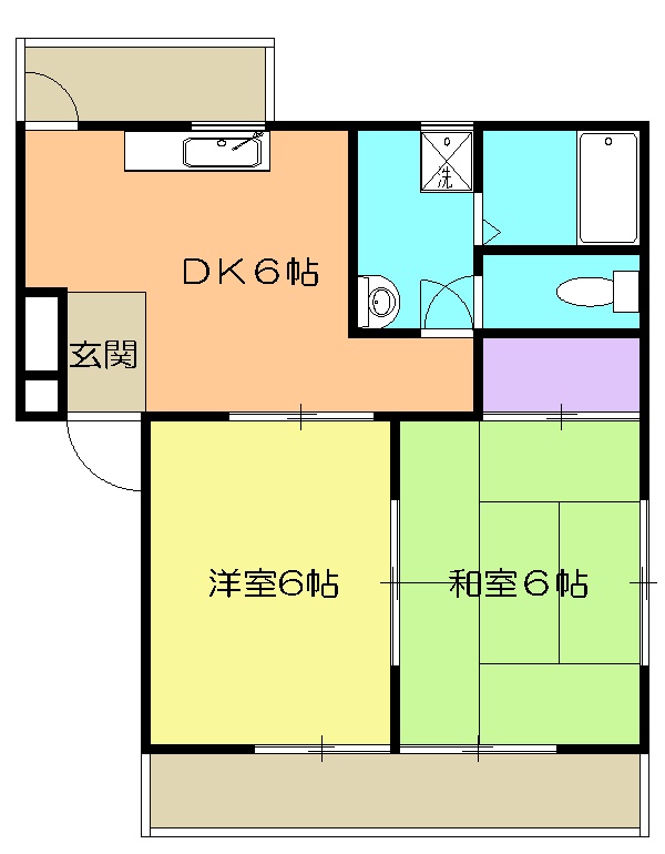 オラシオン南八幡Cの間取り