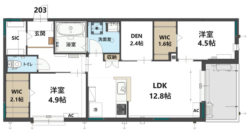 コステッラツィオーネの間取り