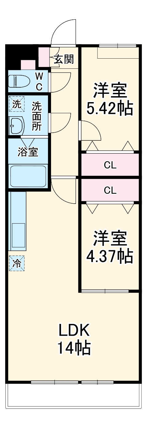 ミリアビタ習志野台の間取り