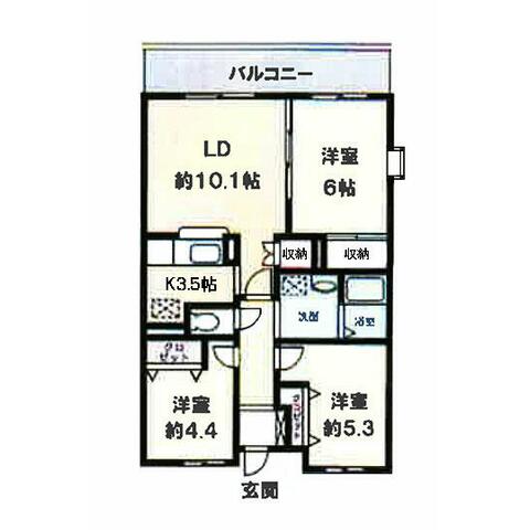 羽黒壱番館の間取り