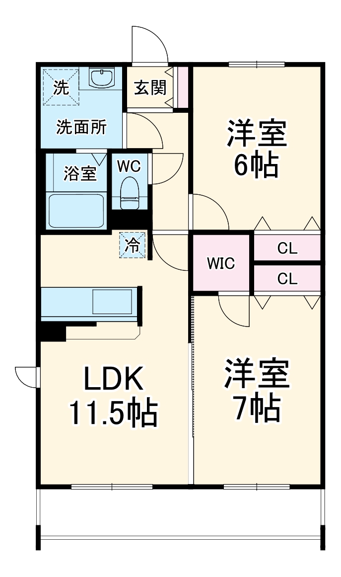 L’s residence本八幡の間取り