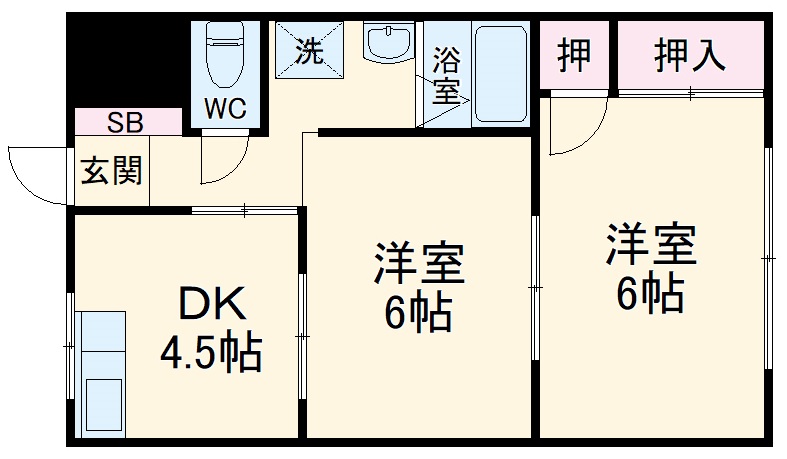 山久マンションの間取り