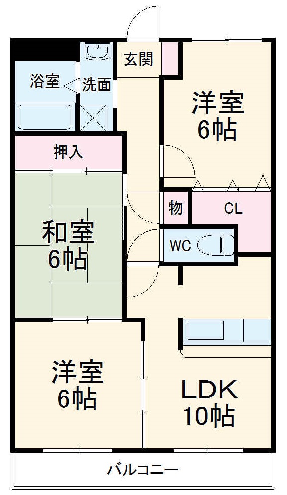アディー緑ヶ丘の間取り