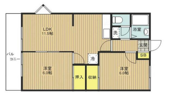 グランハイム宮沢C棟の間取り