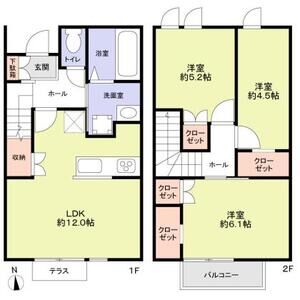 (仮称)練馬区高松1丁目計画の間取り