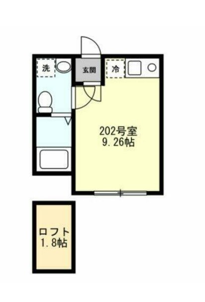 ベイルーム上町屋A棟の間取り