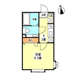 多摩川の完工年月(2008年5月)築の賃貸アパートの間取り