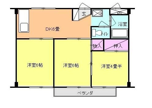 メゾンヴィクトリーBの間取り