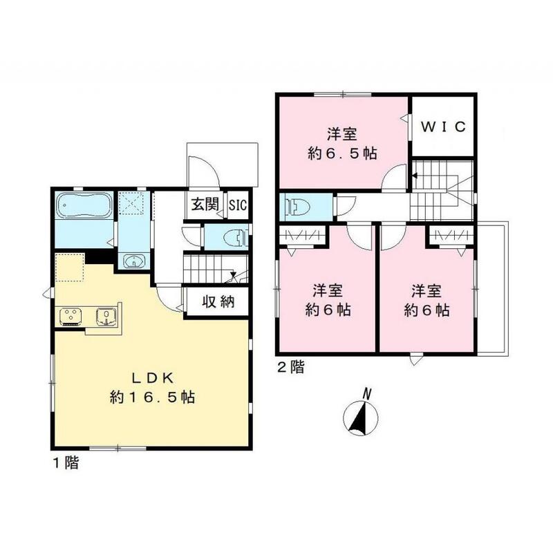 成田市土屋戸建貸家 の間取り