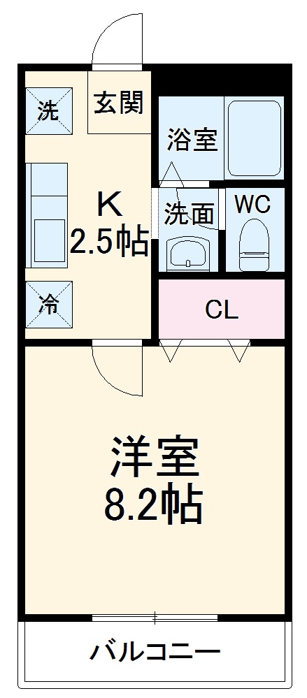 スクエア小杉Cの間取り