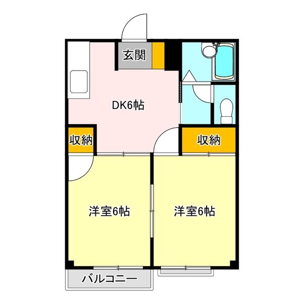 ニューエルディム島崎Dの間取り