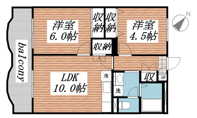 モナミヴィレッジ富里の間取り