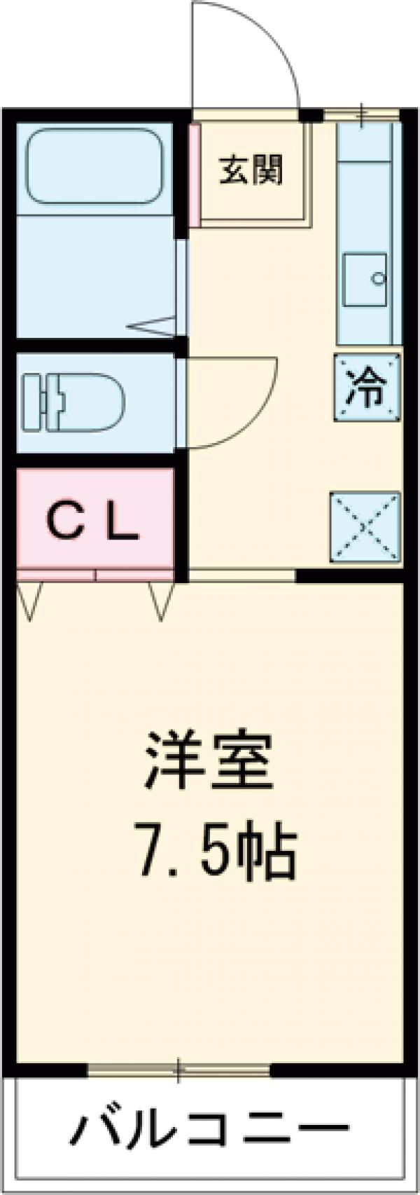 ヤングハイムB棟の間取り