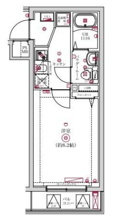 レンティーヴァ綾瀬の間取り