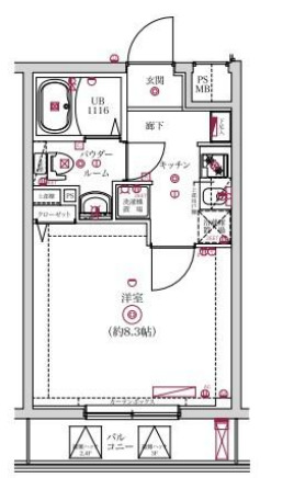 レンティーヴァ綾瀬の間取り