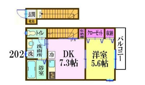 ナリトモ矢作Aの間取り