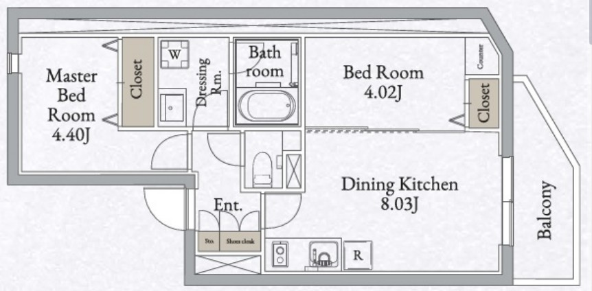 LiveFlat高田馬場の間取り