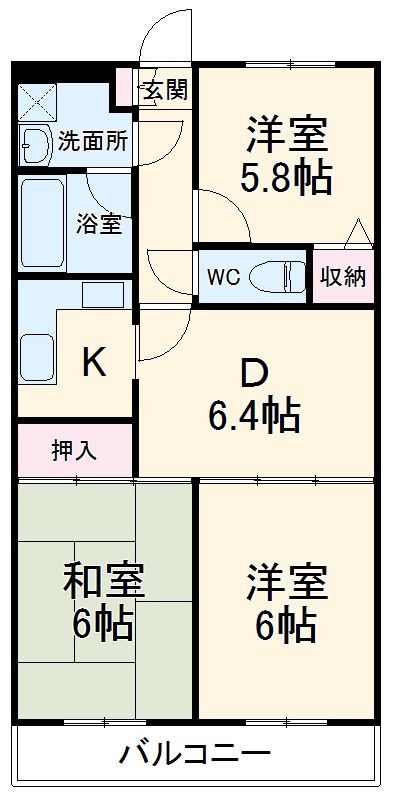 フジレジデンスの間取り