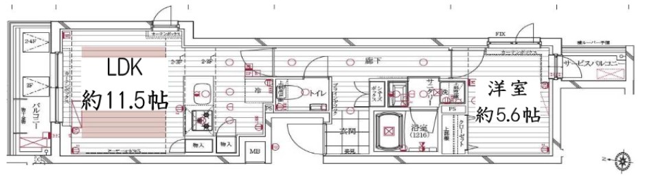 レガリス新高円寺の間取り