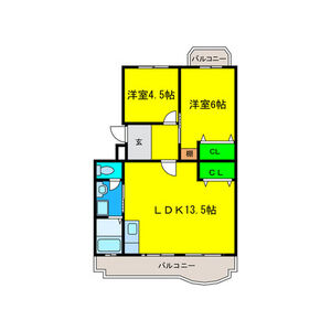 グリーンハイツ高石の間取り