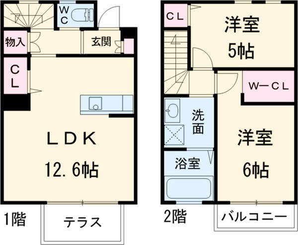 アンソレイユⅡの間取り