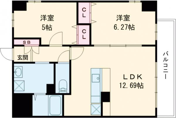 メゾン1番館の間取り