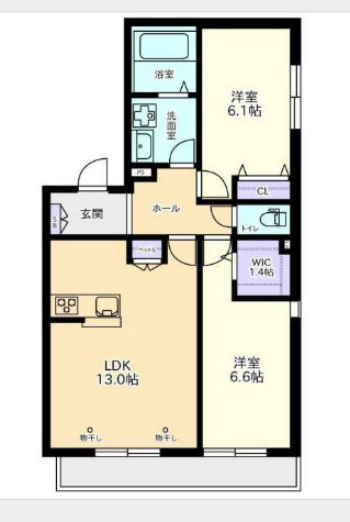 リアン橋本台Ⅰの間取り