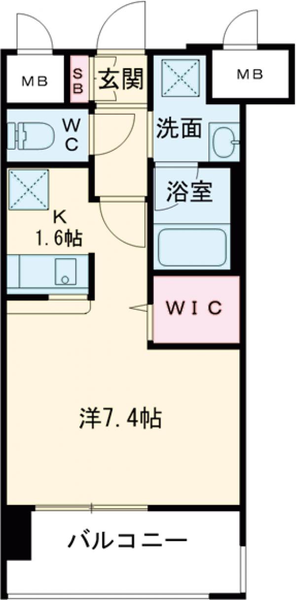 エンクレストベイサイド通りの間取り