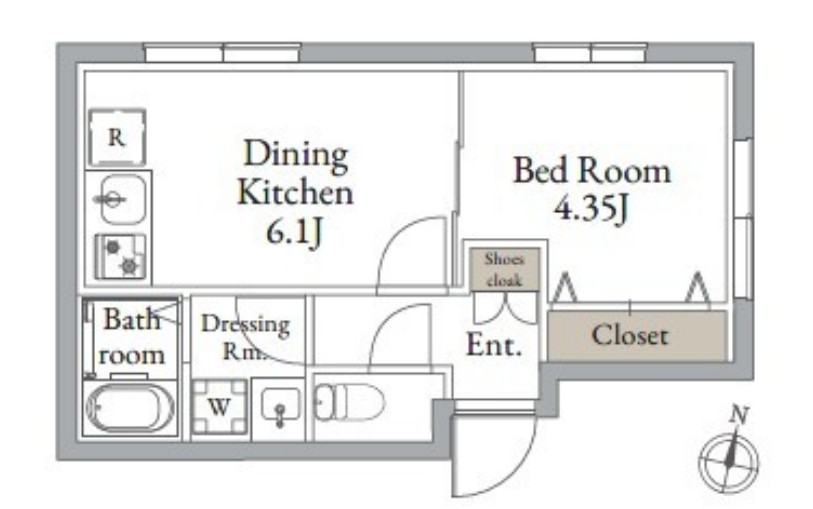 Live Flat 東高円寺Ⅱの間取り