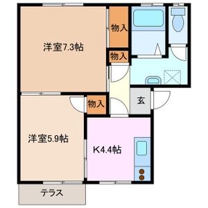 アミューズ花ノ木の間取り