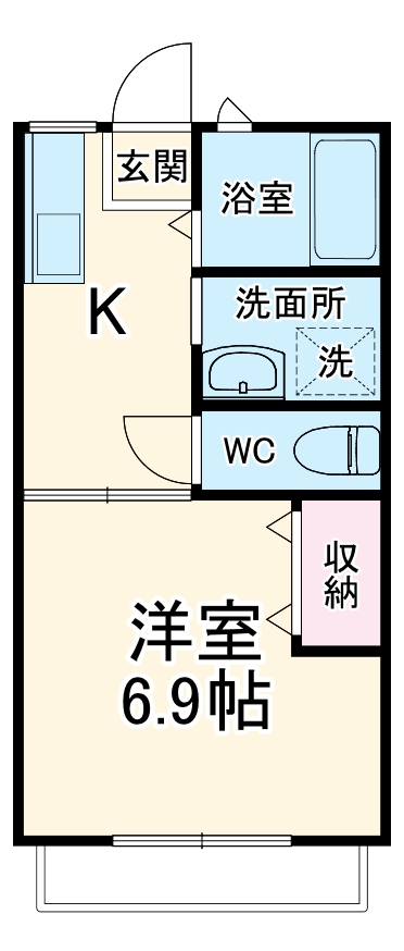 コーポ泉Aの間取り