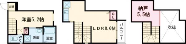 DreamStage吉塚bloom(ドリームステージヨシヅカの間取り