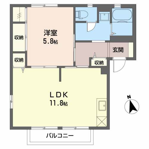 グレイス笹原Bの間取り