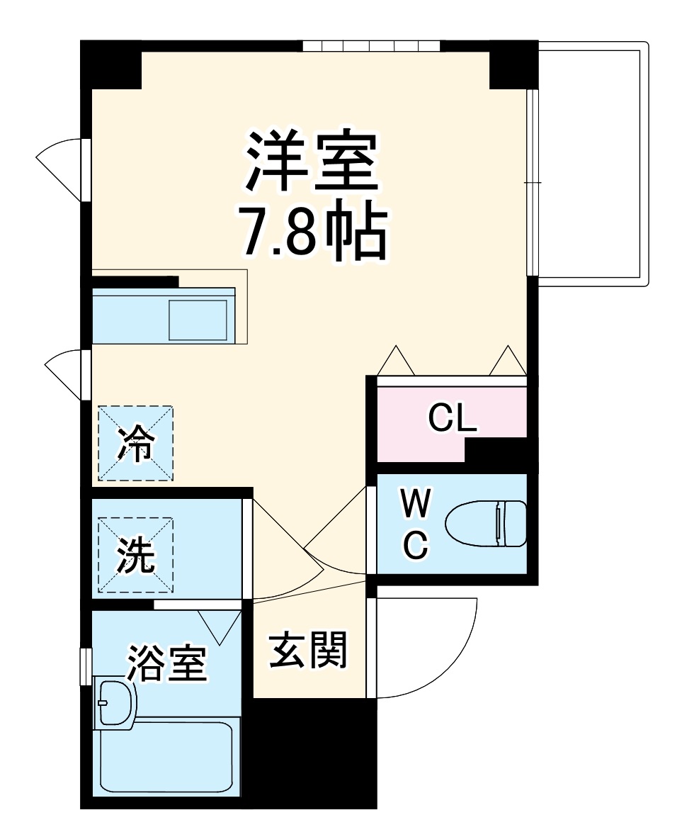 菅原の完工年月（2006年7月）築の賃貸マンションの間取り