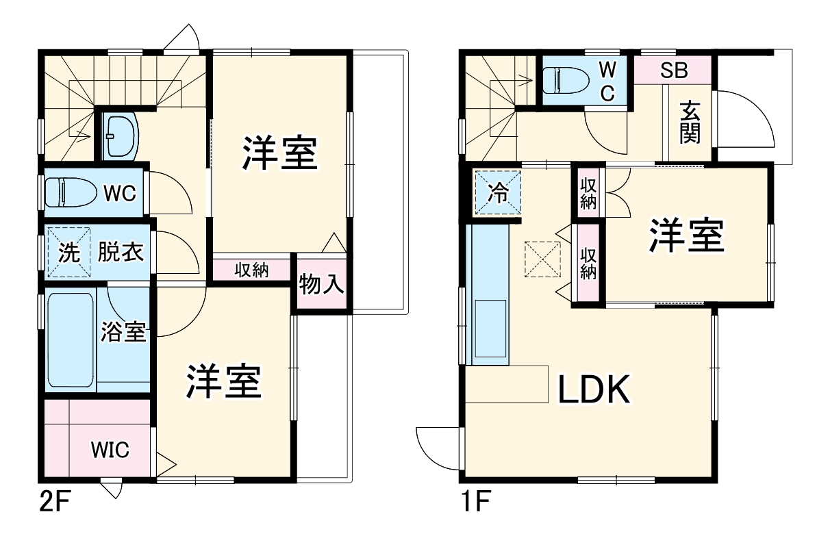 川口市桜町6丁目戸建の間取り