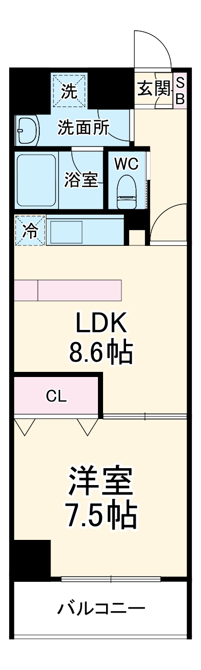 サニープレイスの間取り