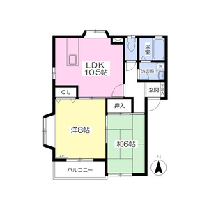 グリーンハイツアカシヤの間取り