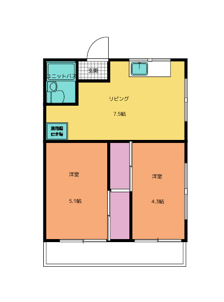 サンリッチ小杉の間取り